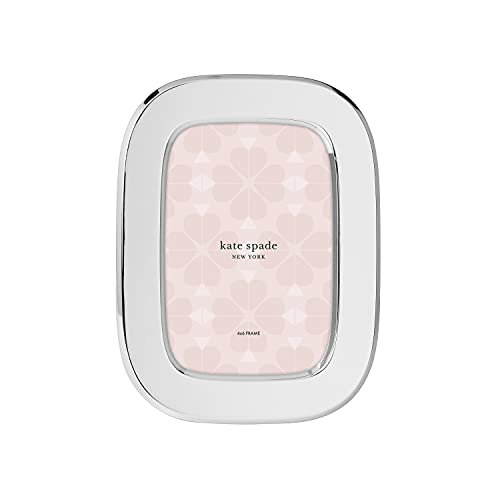 KATE SPADE Silver South Street 4" X 6" Oval Frame, 0.80 LB