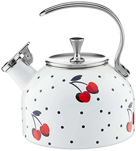 Kate Spade Vintage Cherry Dot Tea Kettle, 3.70 LB, Multi